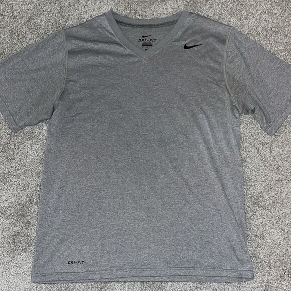 (2 item)Gray Nike Tee dri fit Running Marathon T shirt & Pro Combat Shorts M - Picture 5 of 6